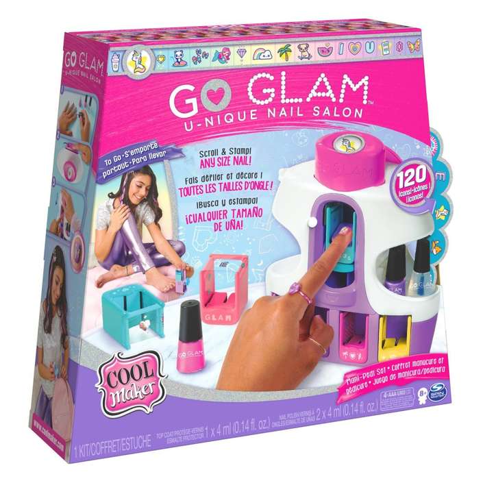 Cool MAKER, GO GLAM U-nique Nail Salon with Portable Stamper, 5 Design Pods  and Dryer, Nail Kit Kids Toys, Easy Christmas Arts and Crafts Gift Idea for  Kids' Aged 8 and up –