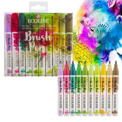 Brush Pen set Botanic, 10 colours