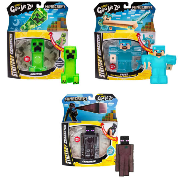 Squishy Heroes of Goo Jit Zu Minecraft Stretchy Character Playset