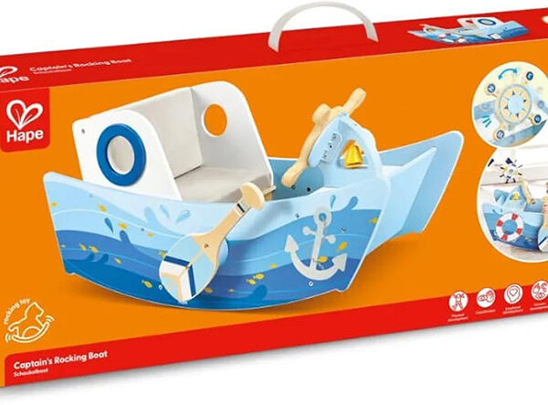 Varka lëkundëse e kapitenit, Captain's Rocking Boat – Interactive Rowing Toy Hape