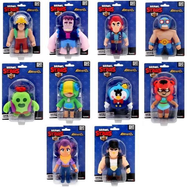Figurë Koleksionuese Super Elastike Monsterflex Brawl Stars
