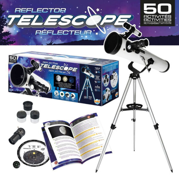 Teleskop me 50 aktivitete, Reflecting telescope 50 activities Buki