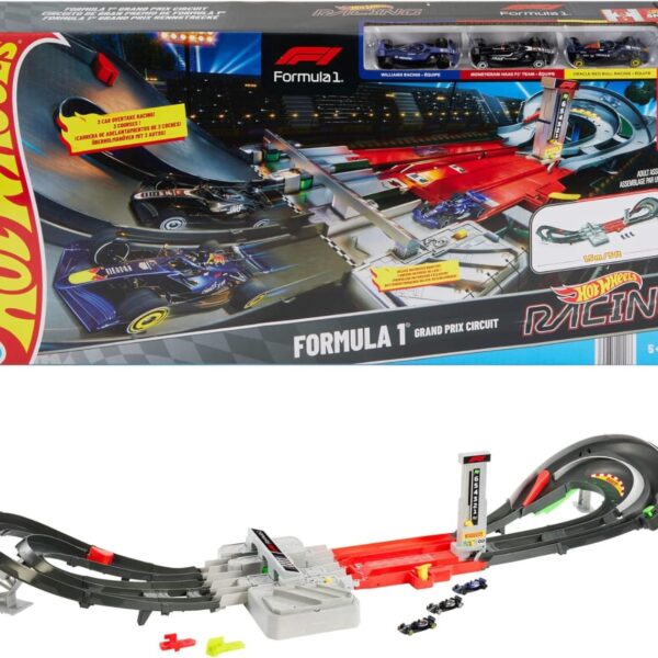 Pistë Racing Formula 1 Grand Prix Circuit Hot Wheels