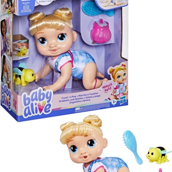 Kukulla Baby Alive Crawl 'n Play Harper Hugs Harper Hugs Hasbro